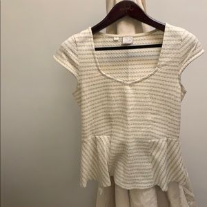 Anthropologie Peplum Top